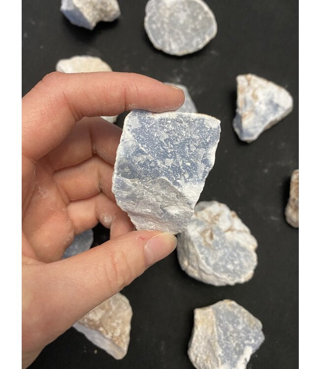 Angelite Rough Stone – Peace & Angelic Connection Healing Crystal