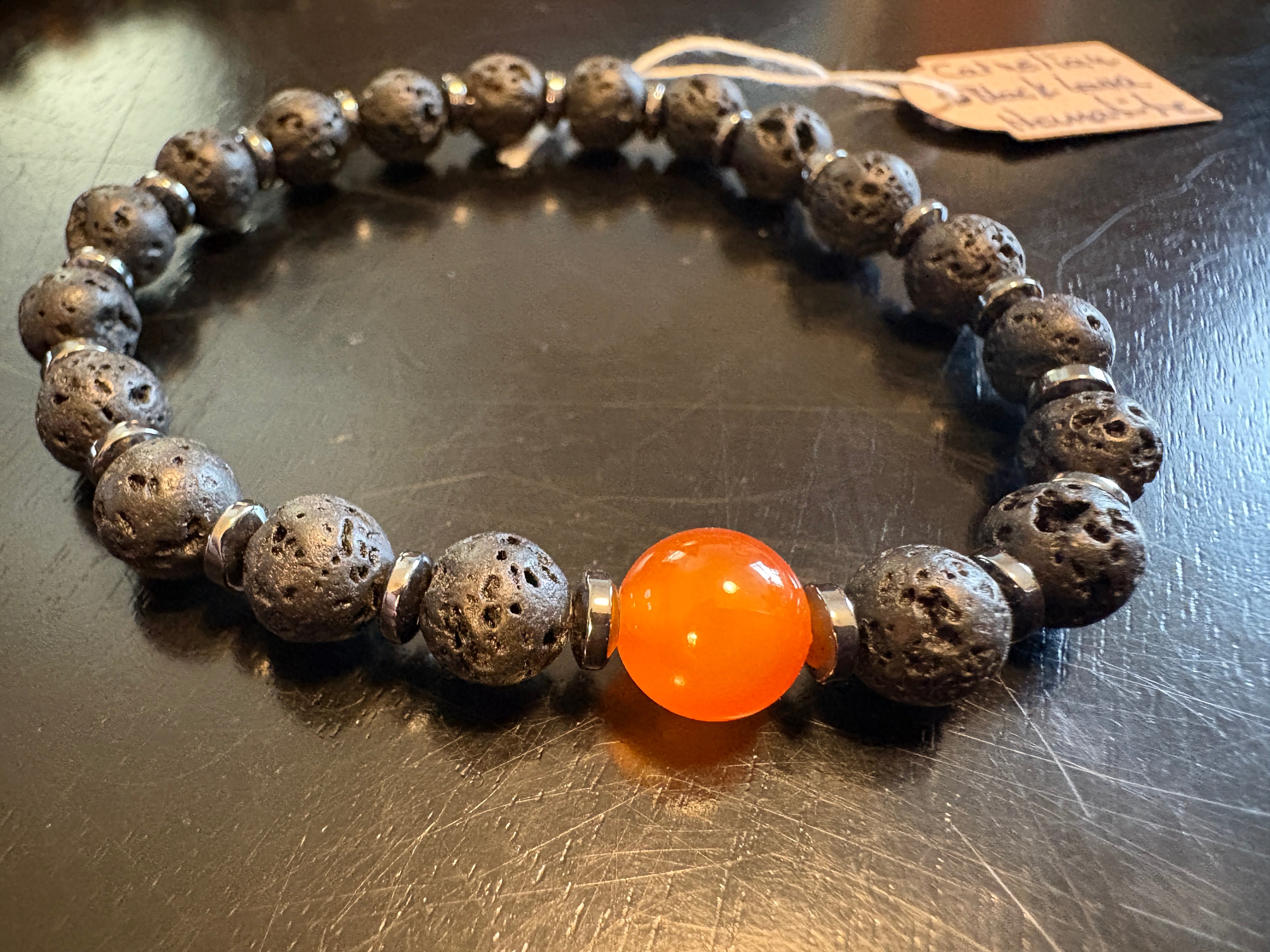 Kids Lava Bracelet w/ Hematite by Brent McMaster