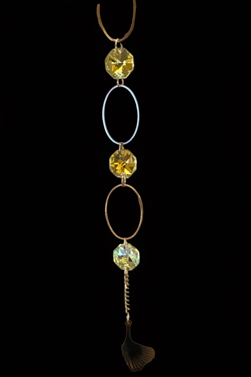 Gold Crystal Suncatcher