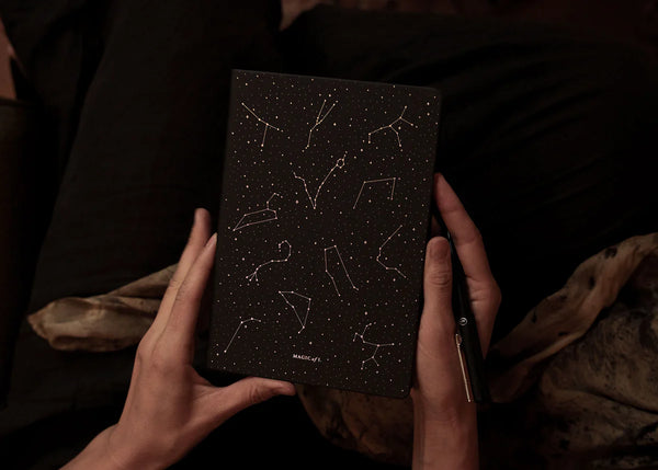 A5 ZODIAC NOTEBOOK: NIGHT SKY