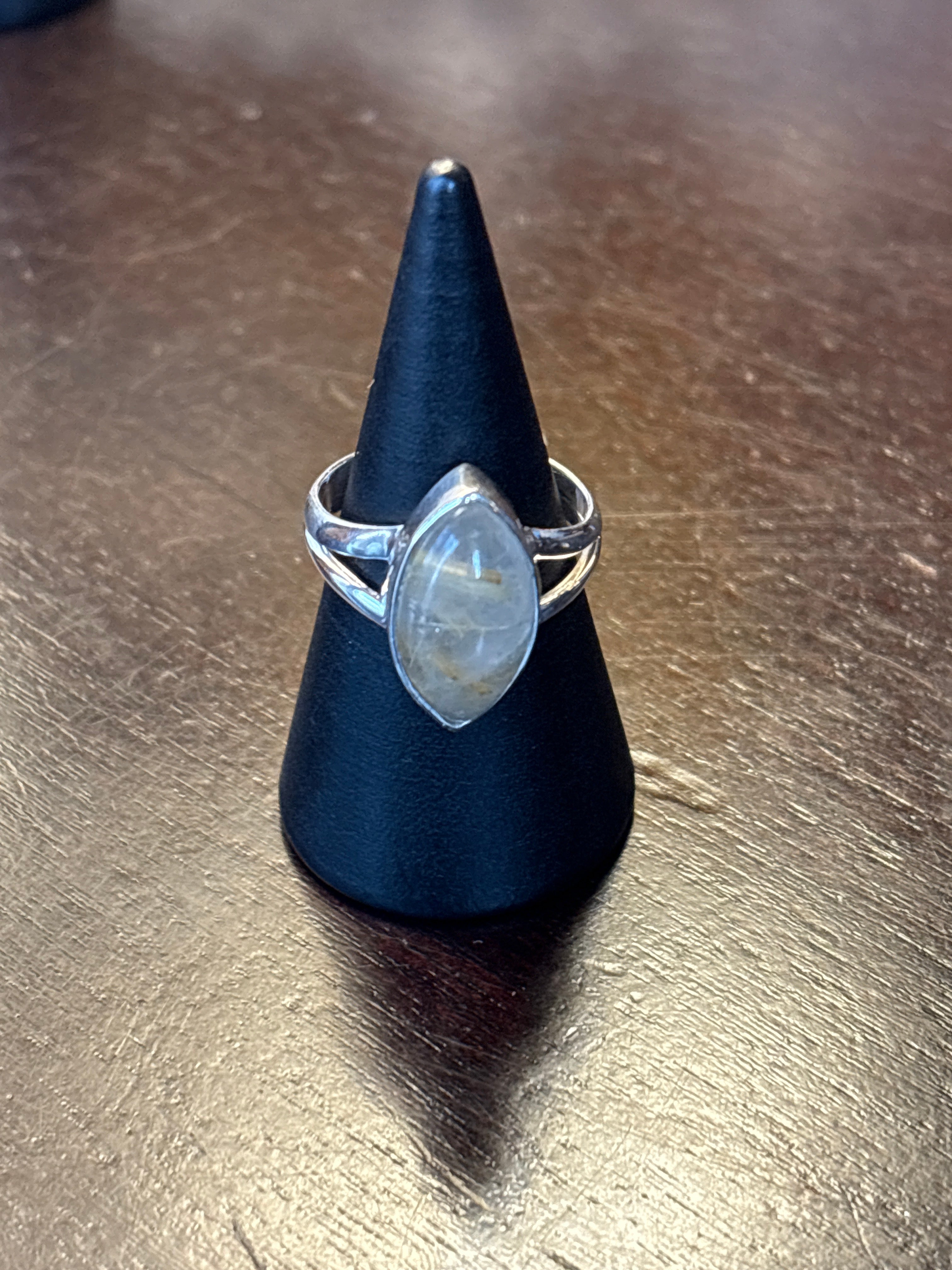 Silver .925 Rutilated Quartz Ring (183) – Amplification & Clarity Crystal Jewelry