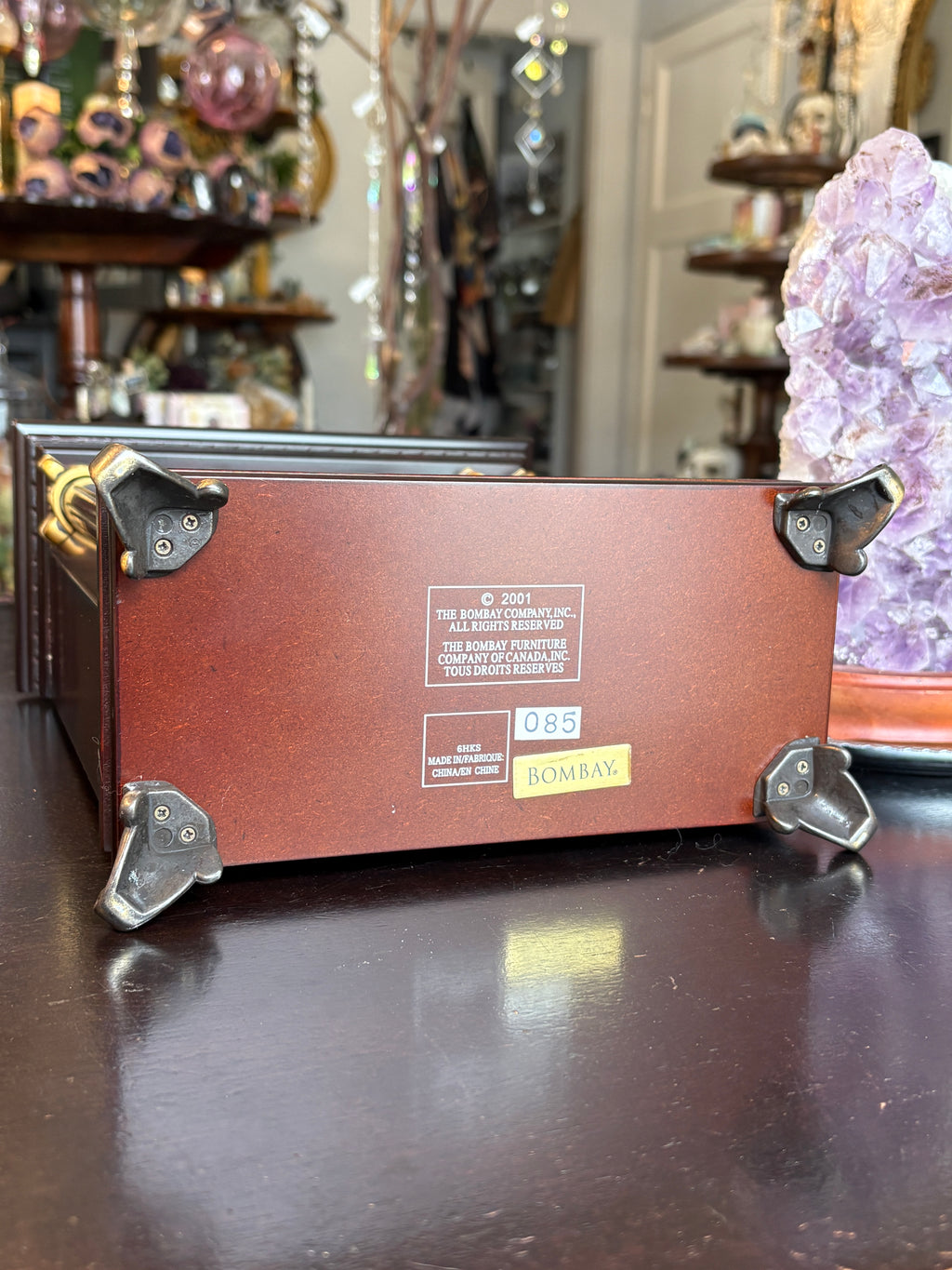 Vintage Bombay Company Belmont Mantel Clock – Hidden Storage Treasure