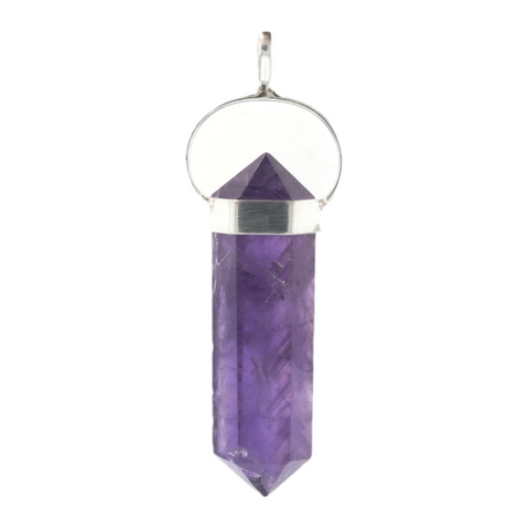 Amethyst Double Terminated - 925 Sterling Silver Pendants