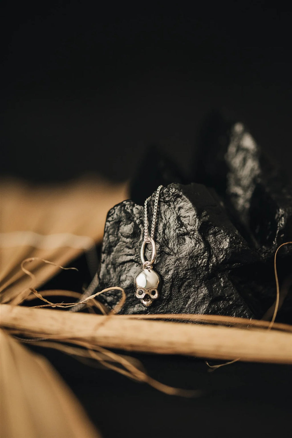 P + G Stoned Skull Pendant