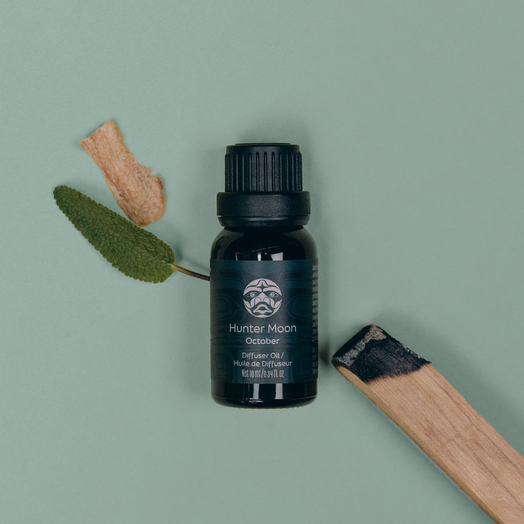 OCTOBER HUNTER MOON DIFFUSER OIL | SAGE + CEDARWOOD + PALO SANTO