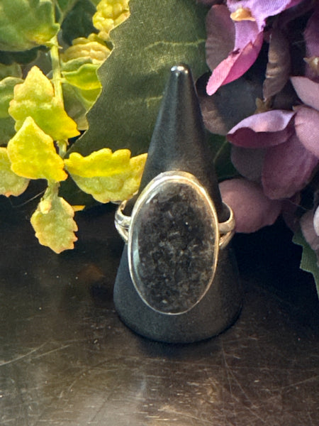 Silver .925 Nuummite Ring (162) – Ancient Power & Self-Mastery Crystal Jewelry