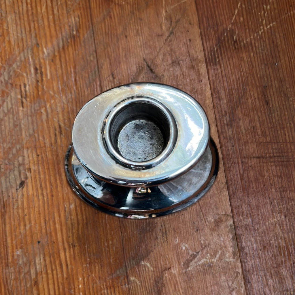 Vintage Oval Silver Plated Candle Stick