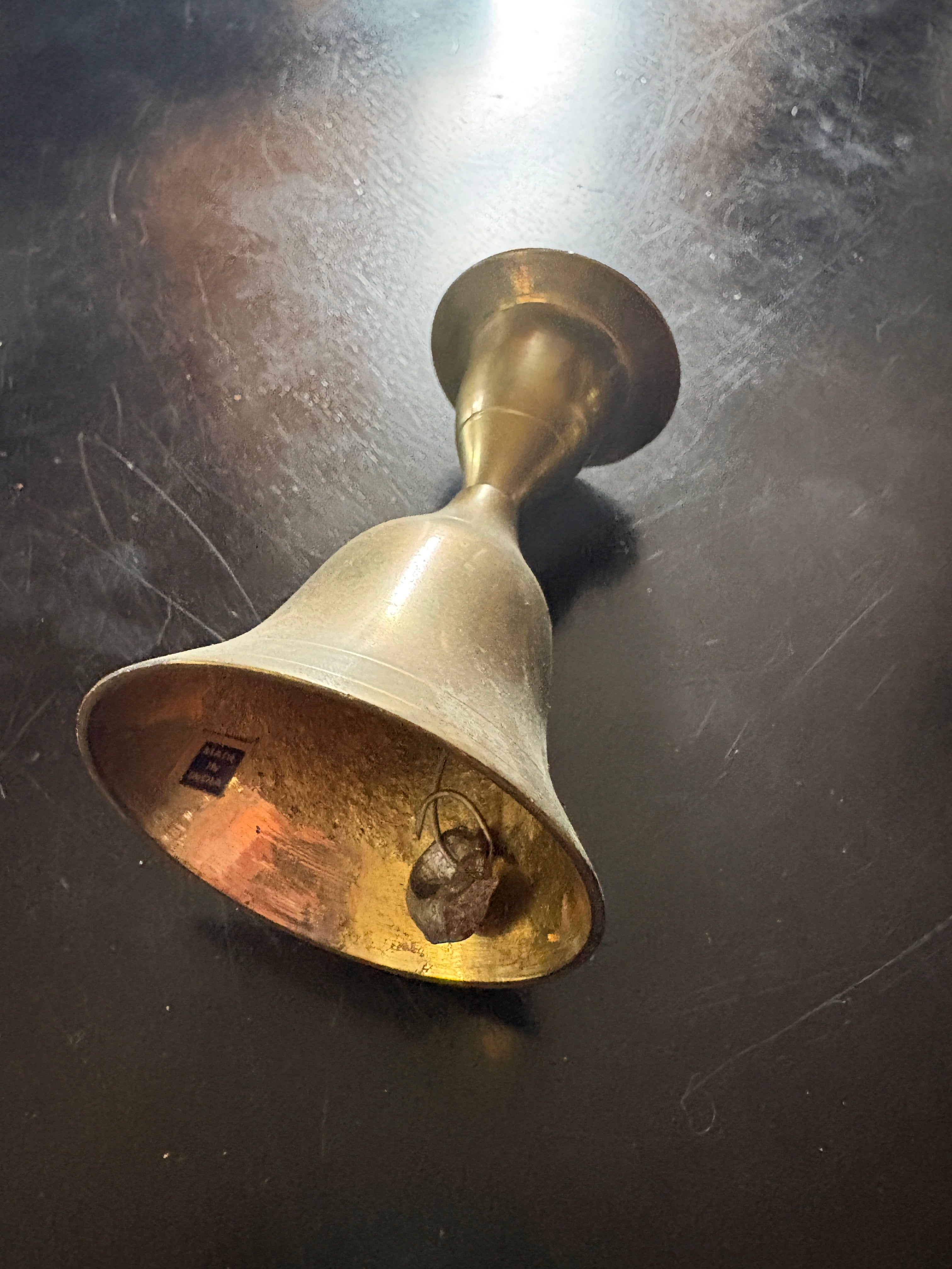 Vintage Brass Bell Candle Holder