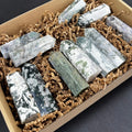 Moss Agate Generator Tower – Growth & Nature Connection Healing Crystal
