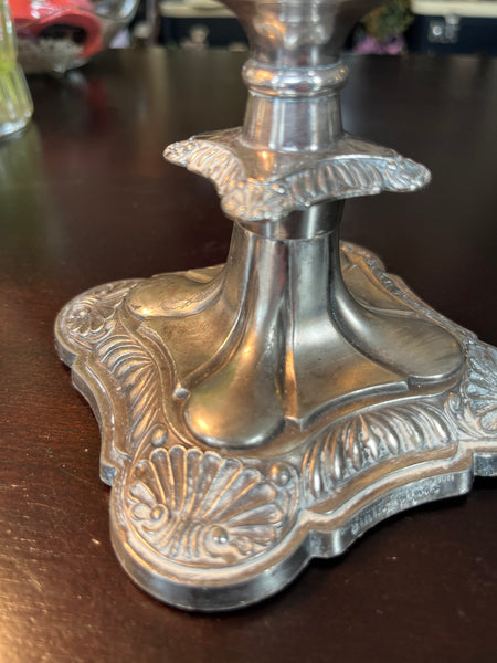 Old English Reproduction Silver Candle Stick 5.5”