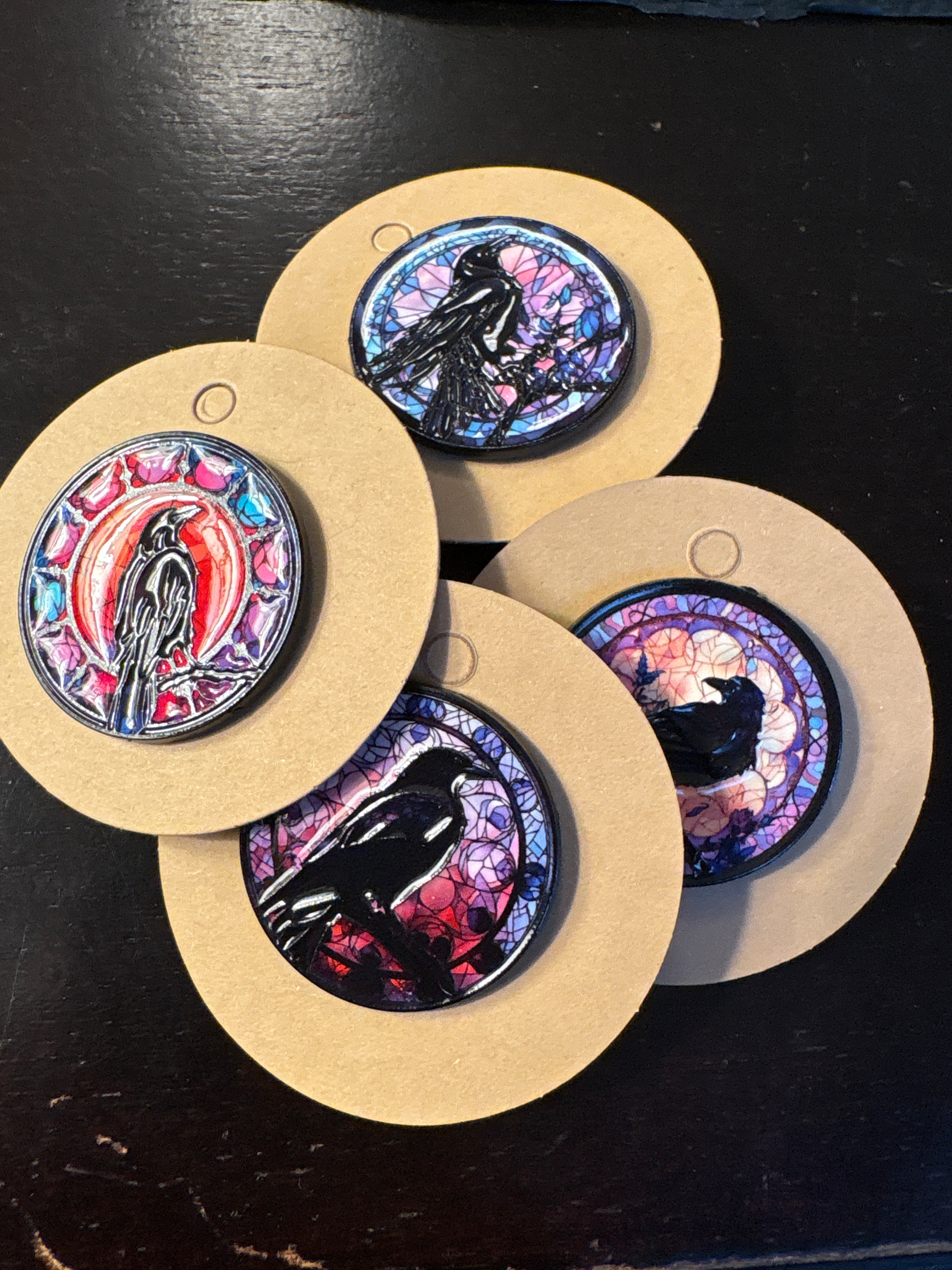 Enamel Crow/ Raven Pin