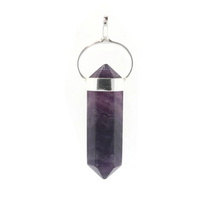 Fluorite Double Terminated - 925 Sterling Silver Pendants