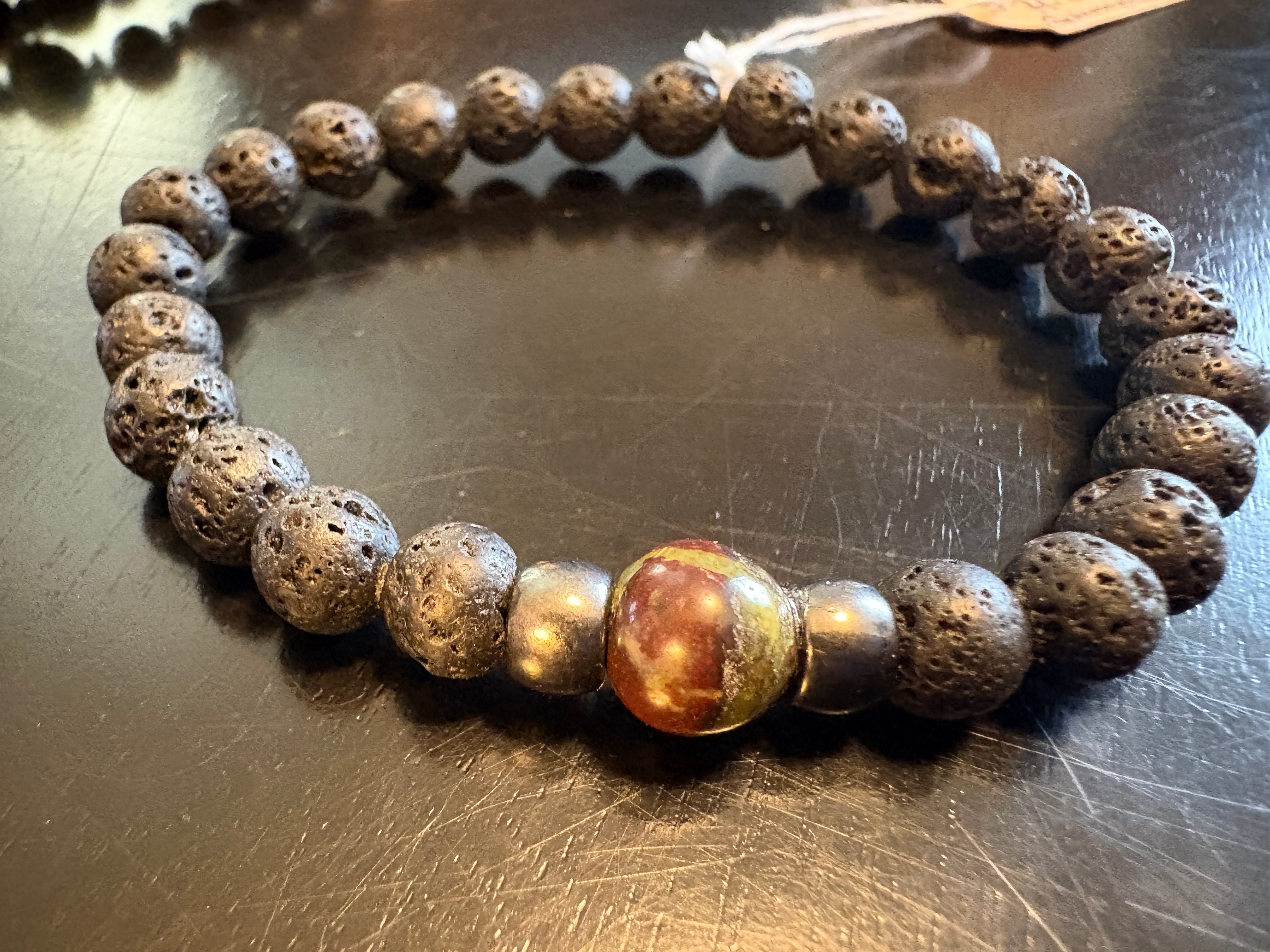 Kids Lava Bracelet w/ Hematite by Brent McMaster