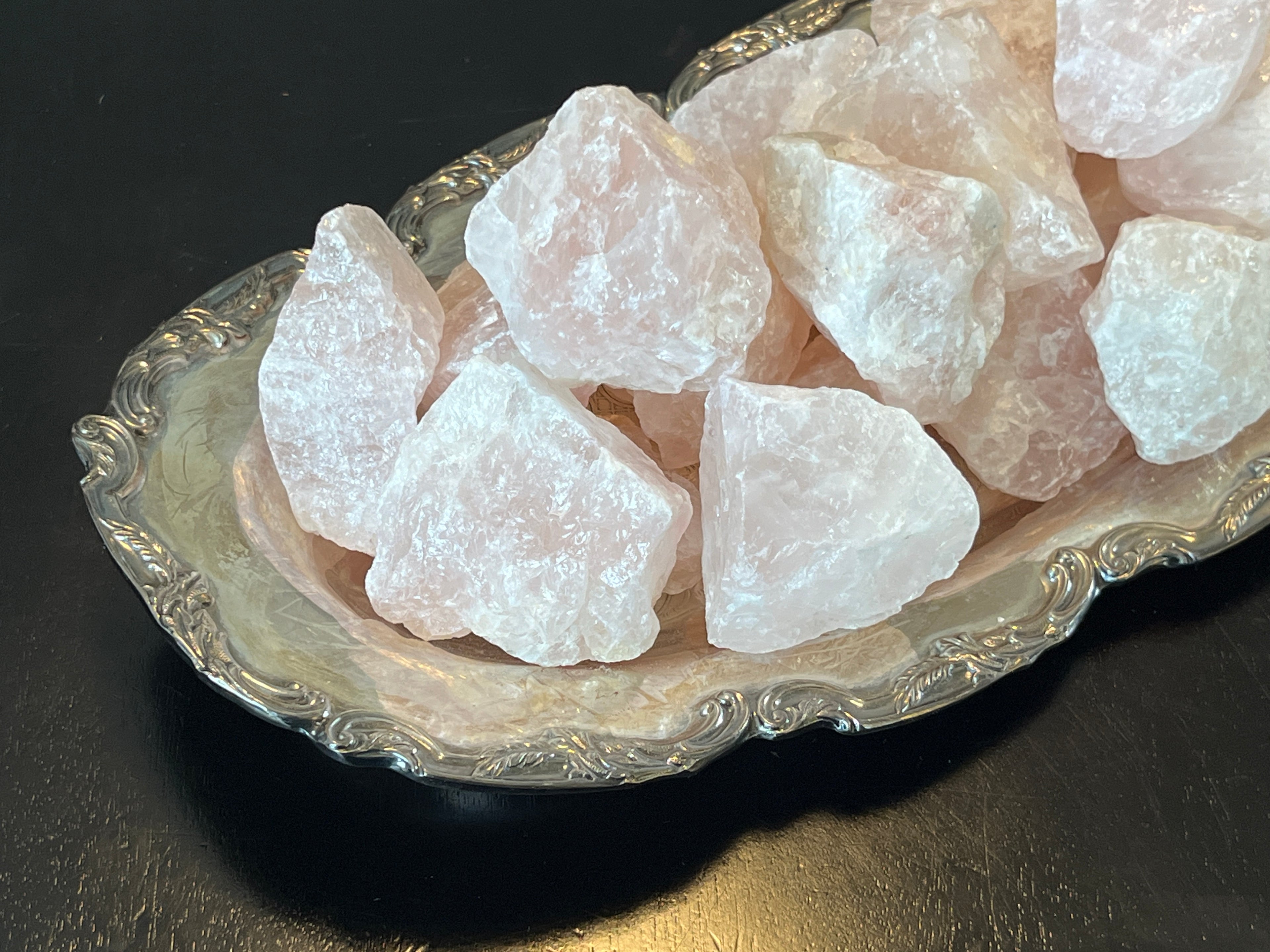 Rose Quartz Rough Stone (2) – Love & Self-Compassion Healing Crystal
