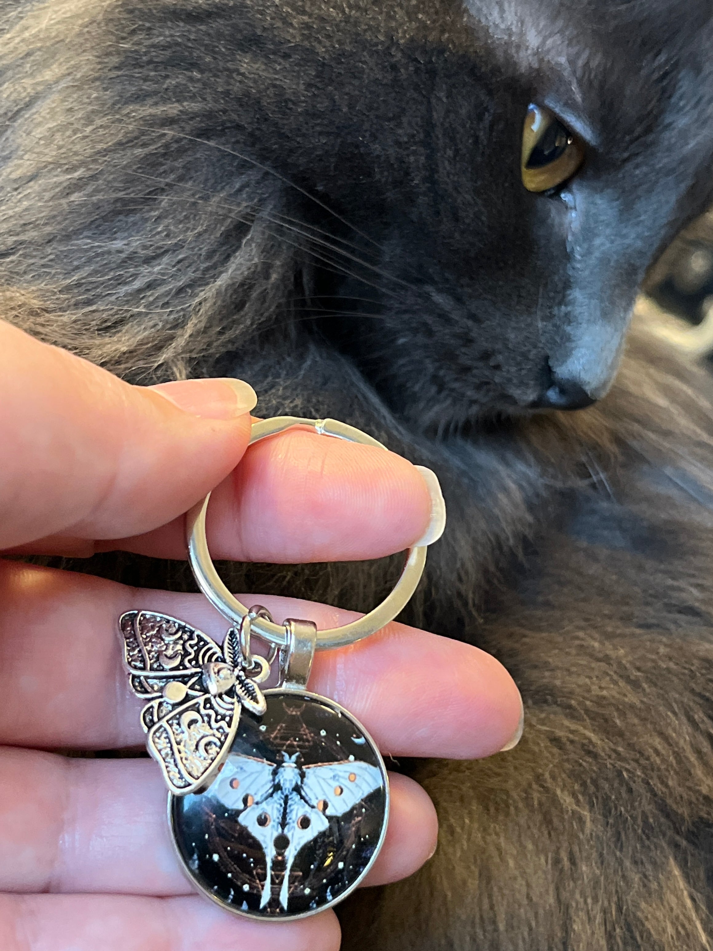 Moth Keychain