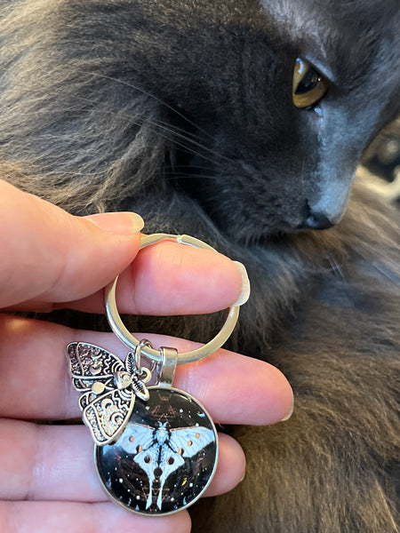 Moth Keychain