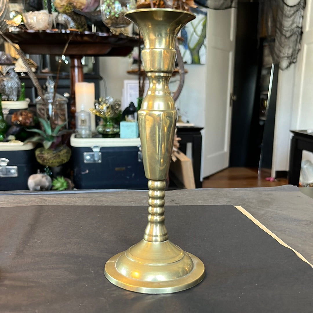 Vintage Brass Candlestick 7.5”