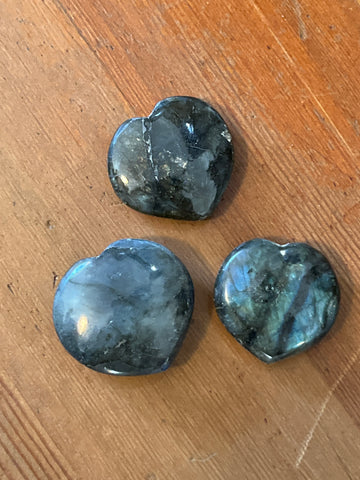 Labradorite Tumbled Hearts