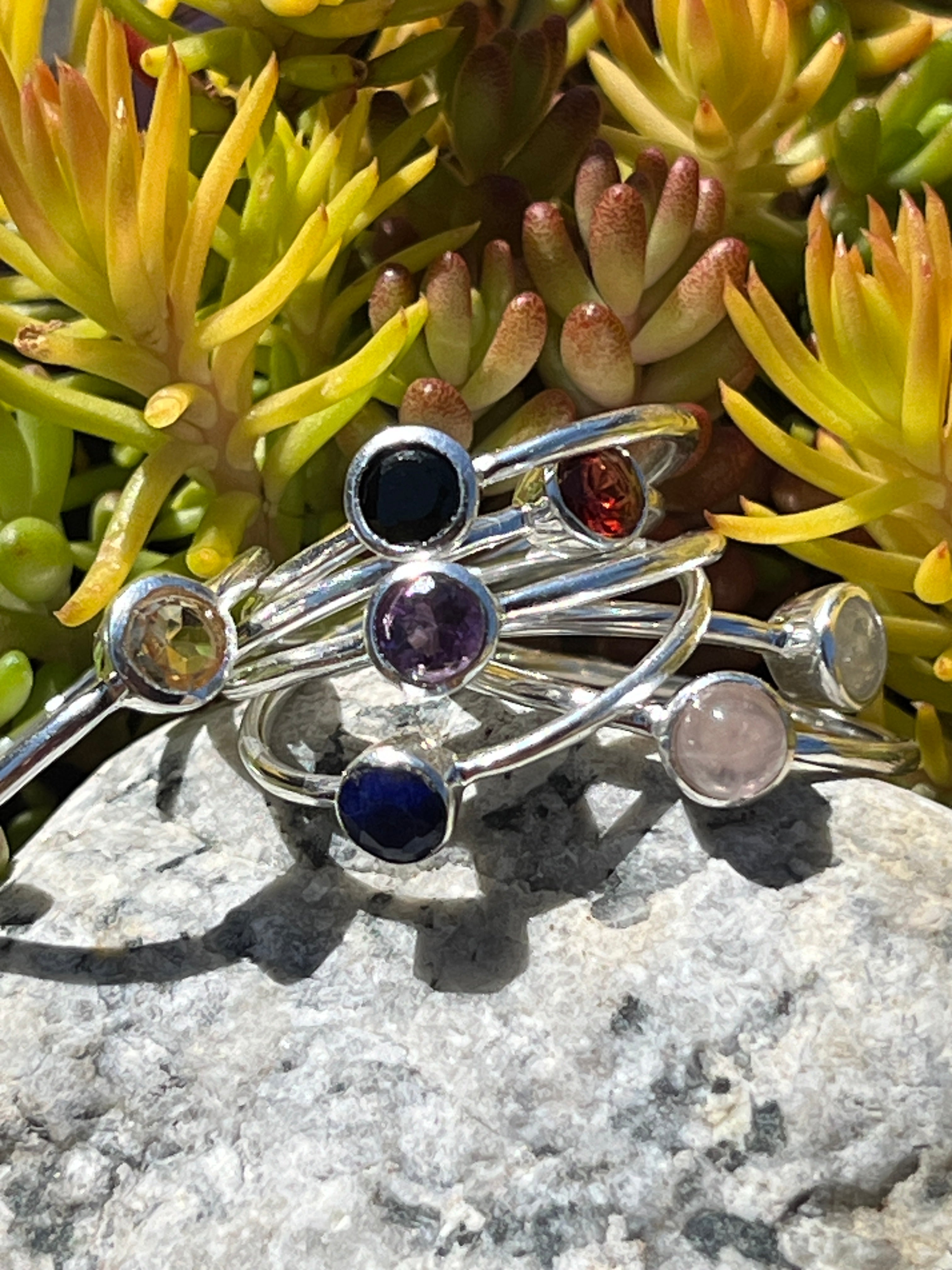 Silver Ring w/ Semi Precious Stone