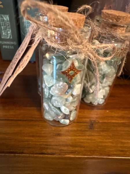 Small Wish Bottles w/ Guiding Crystals