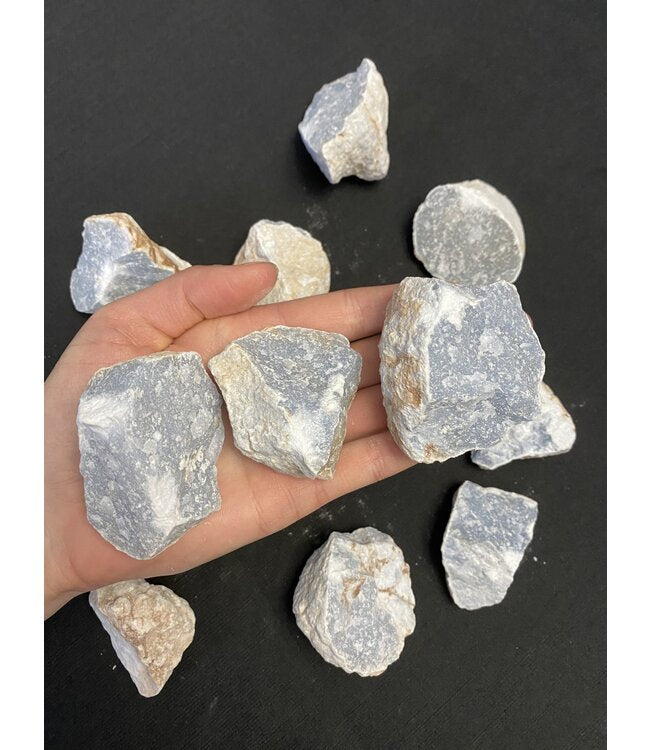 Angelite Rough Stone – Peace & Angelic Connection Healing Crystal