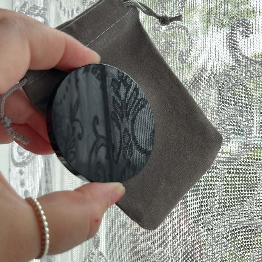 Black Obsidian Scrying Mirror