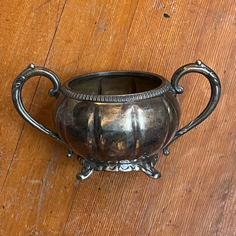 Old English Reproduction Silver Sugar Bowl