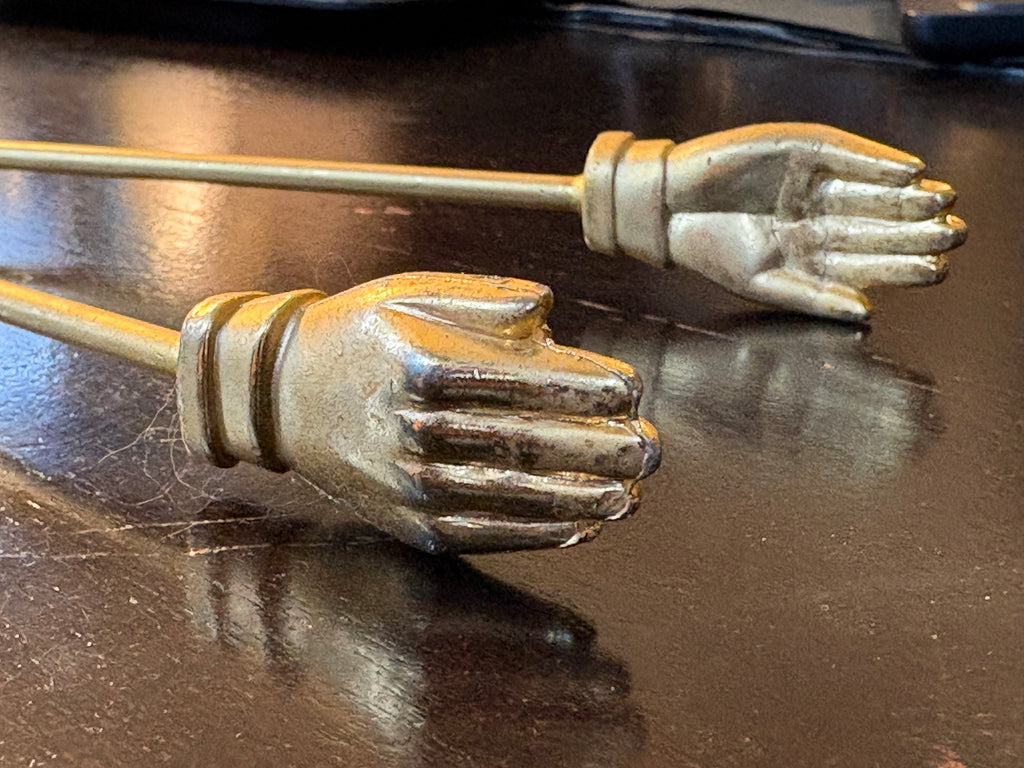 Vintage Brass Hand Tongs — Hands of Offering