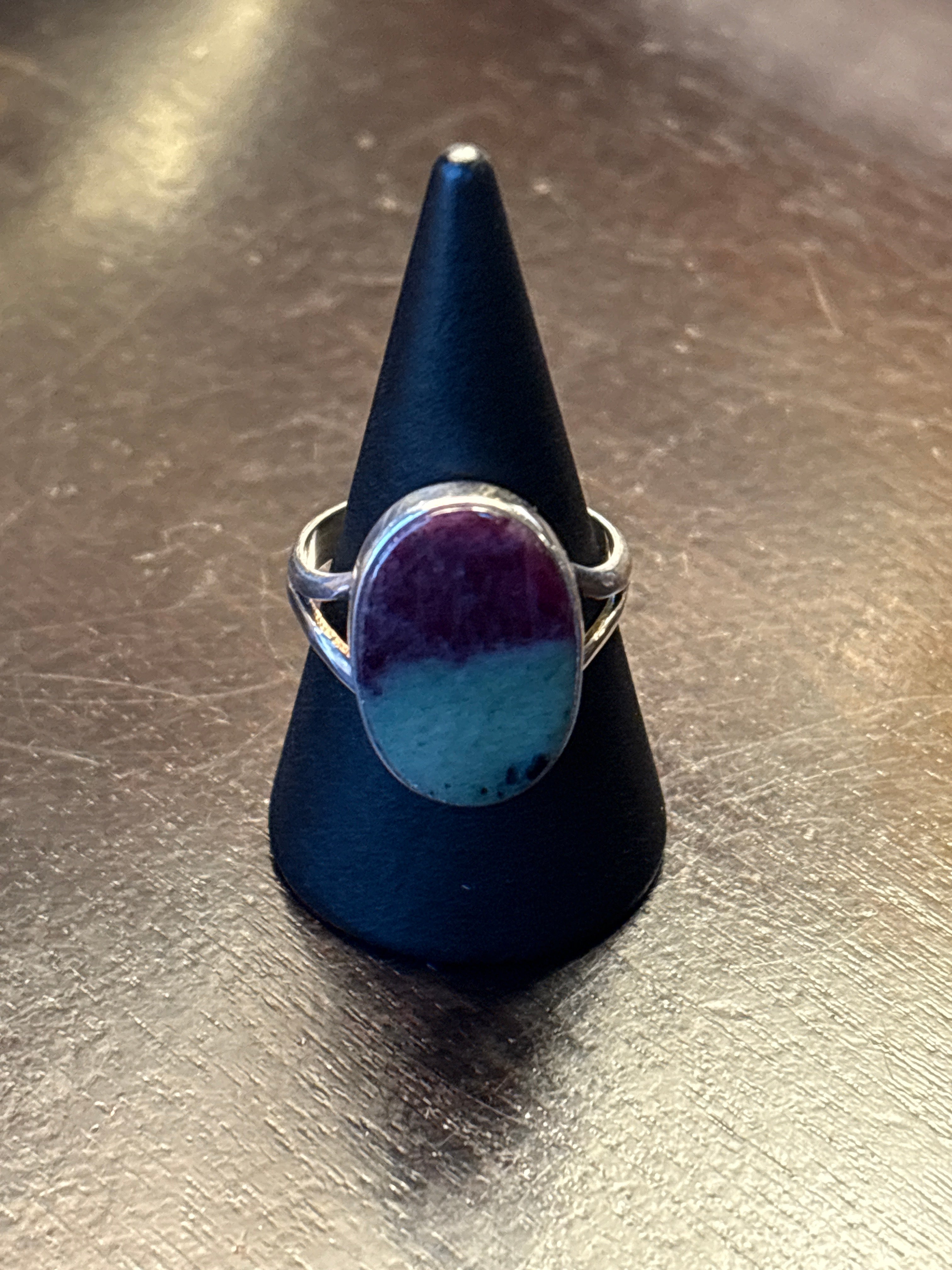 Silver .925 Ruby Zoisite Ring (182) – Passion & Heart Healing Crystal Jewelry