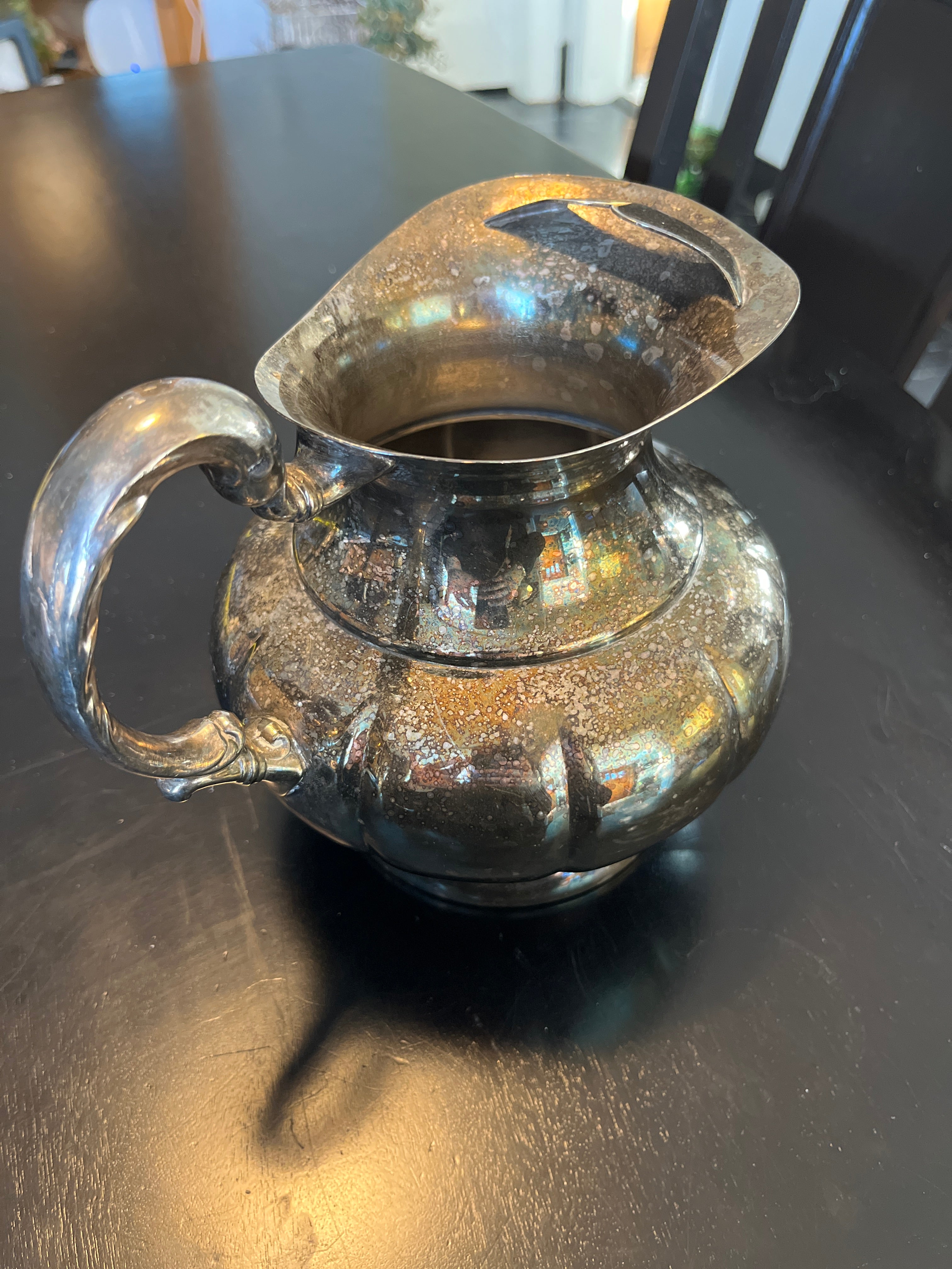 Vintage Viking silver plated water pitcher