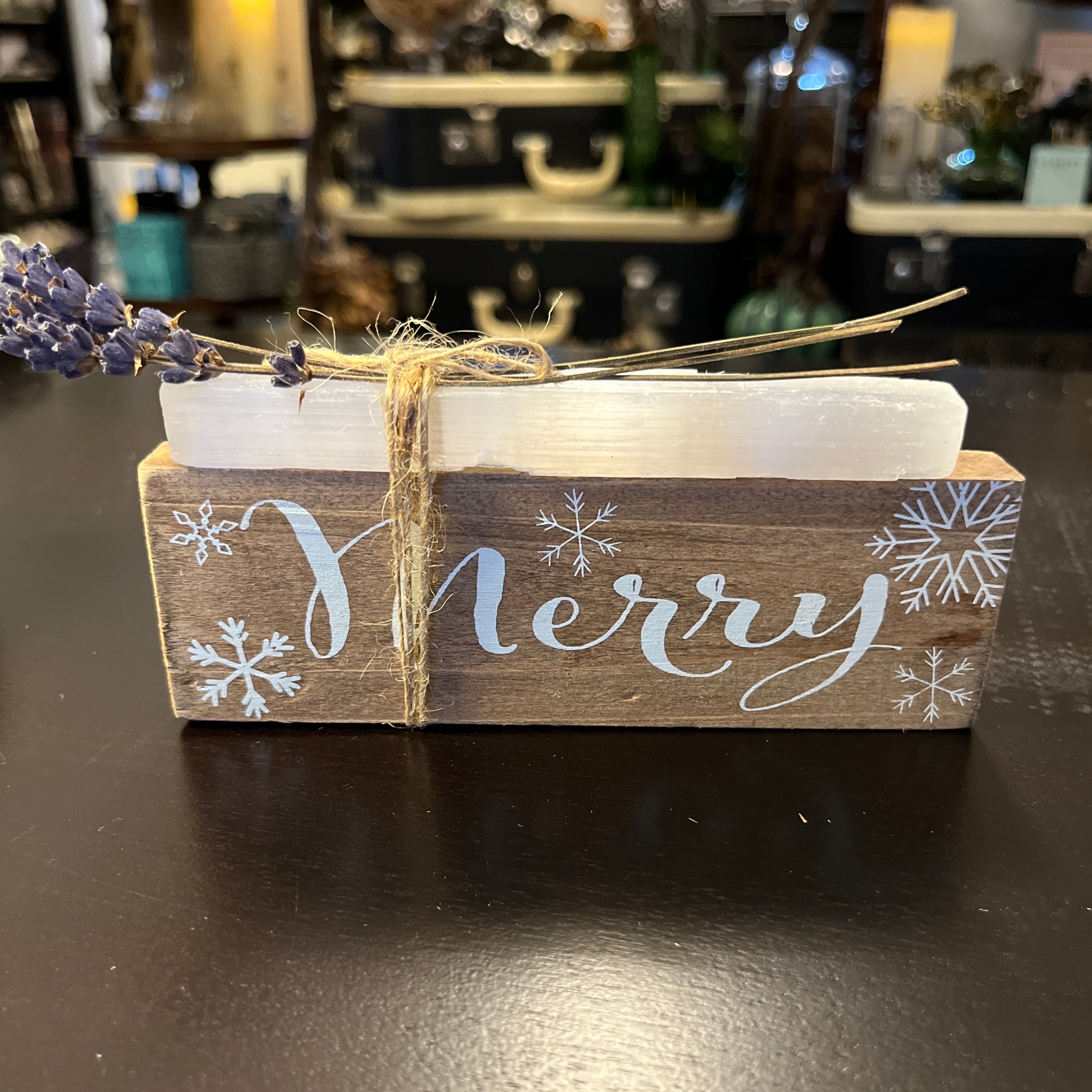 Holiday Wood Tabletop Signs