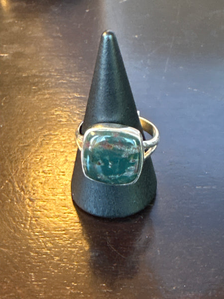 Silver .925 Bloodstone Ring (116)