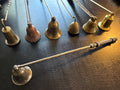 Silver-Plated / Pewter Ribbed-Handle Snuffer