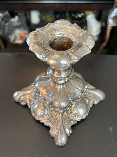 W. A. Rogers Silver Plated Candle Stick 4.25”