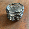 Silver Plated Glass Coasters