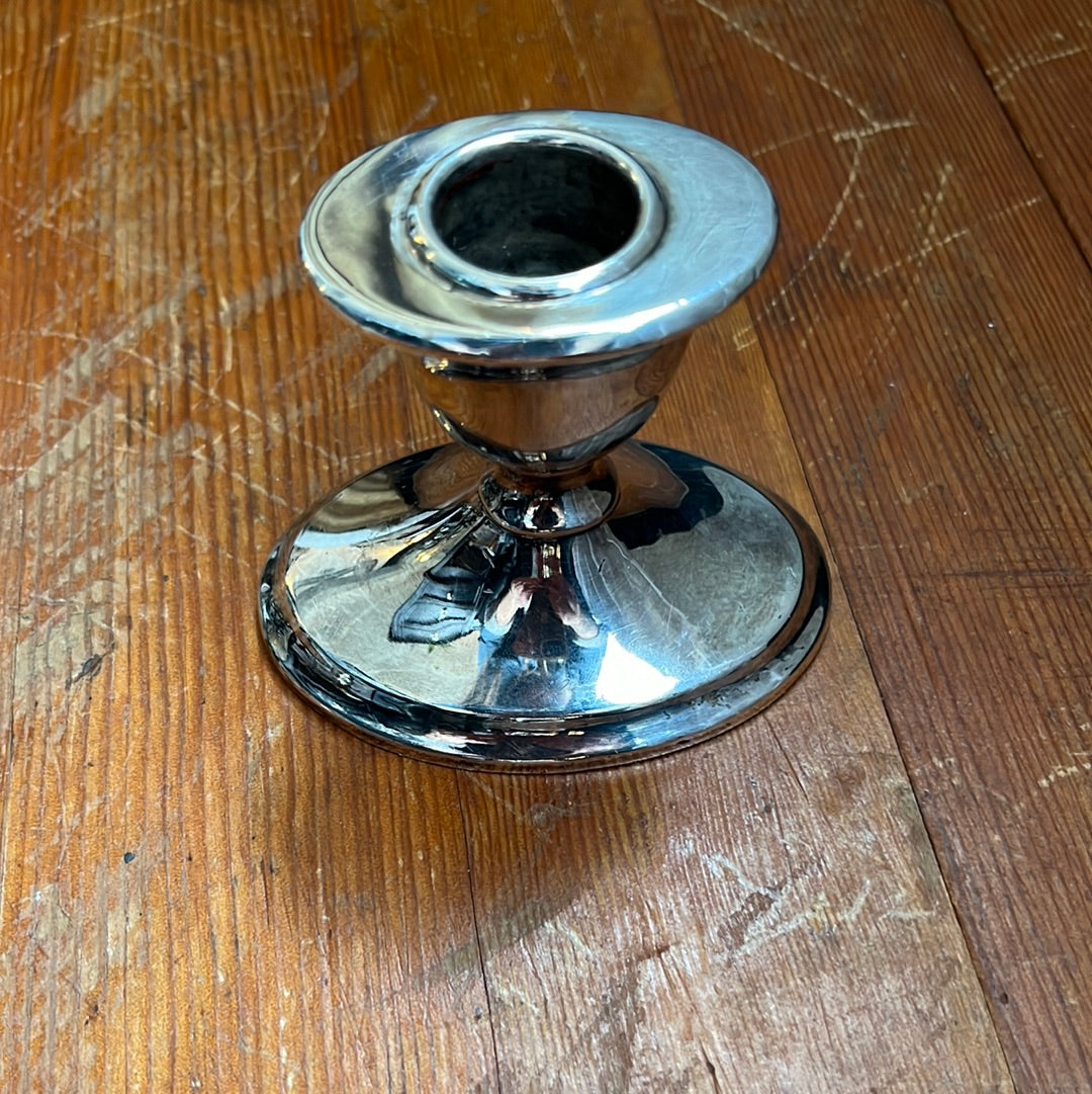 Vintage Oval Silver Plated Candle Stick
