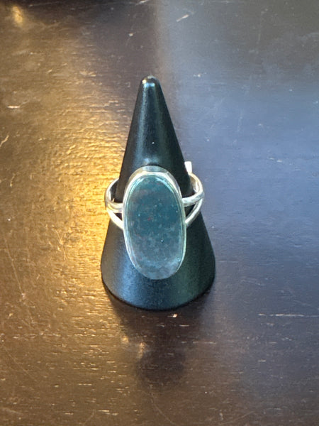 Silver .925 Bloodstone Ring (116)