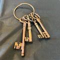 Vintage Inspired Copper Keys