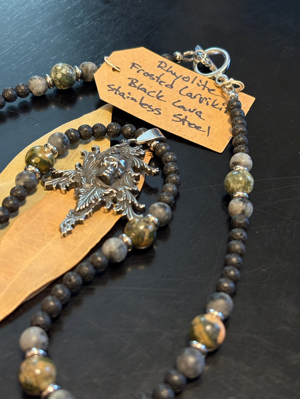 Brent Rhyolite Skull Necklace