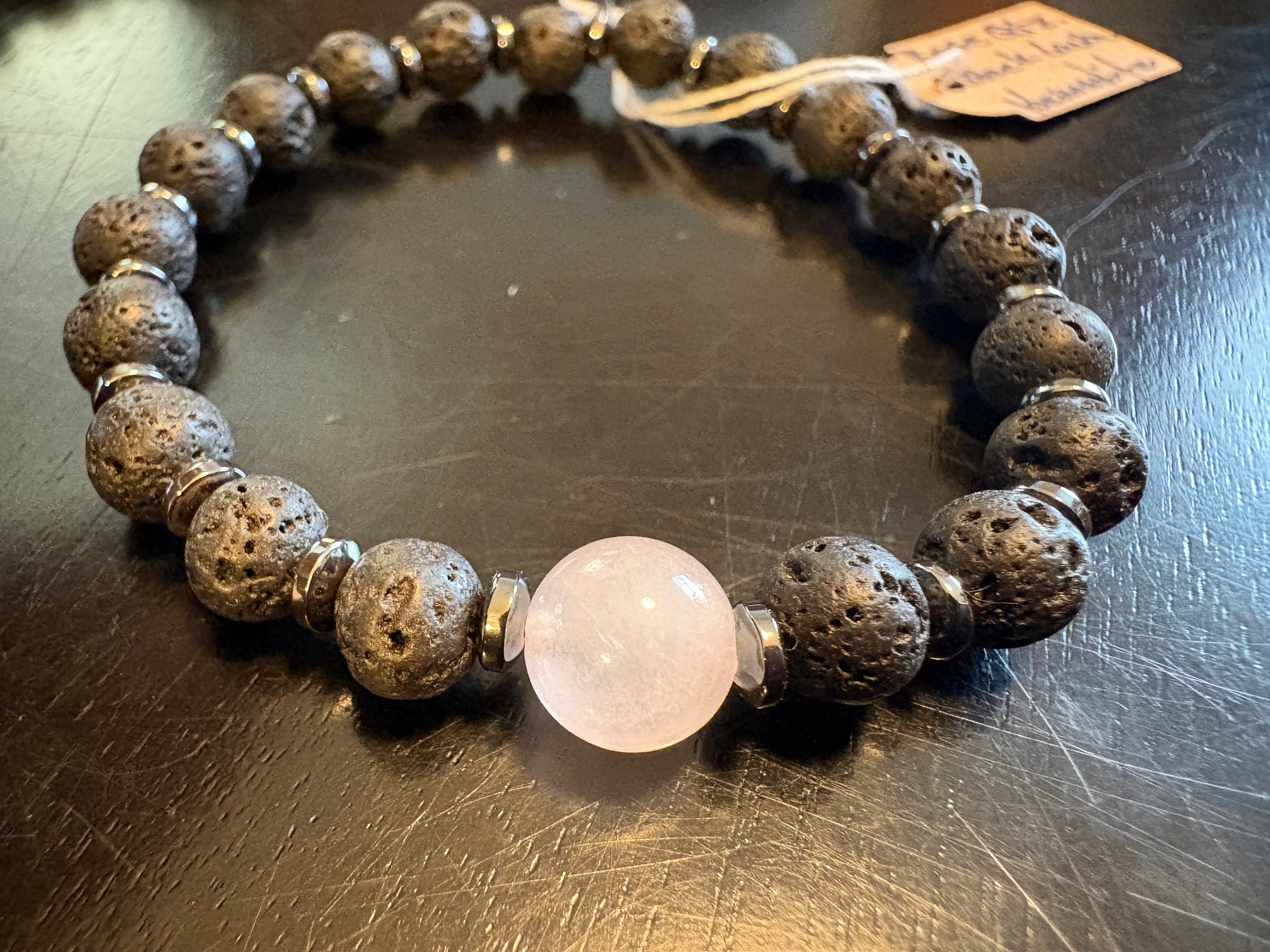 Kids Lava Bracelet w/ Hematite by Brent McMaster