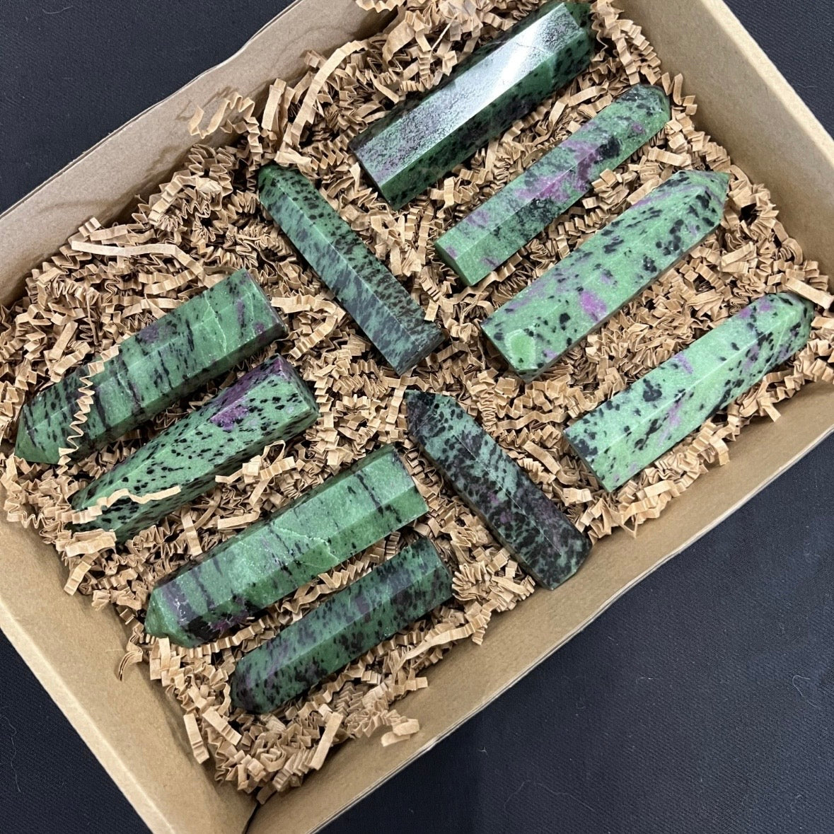 Ruby Zoisite Generator Tower – Passion & Heart Healing Crystal