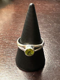 Silver .925 Peridot Ring (170) – Growth & Positive Energy Crystal Jewelry