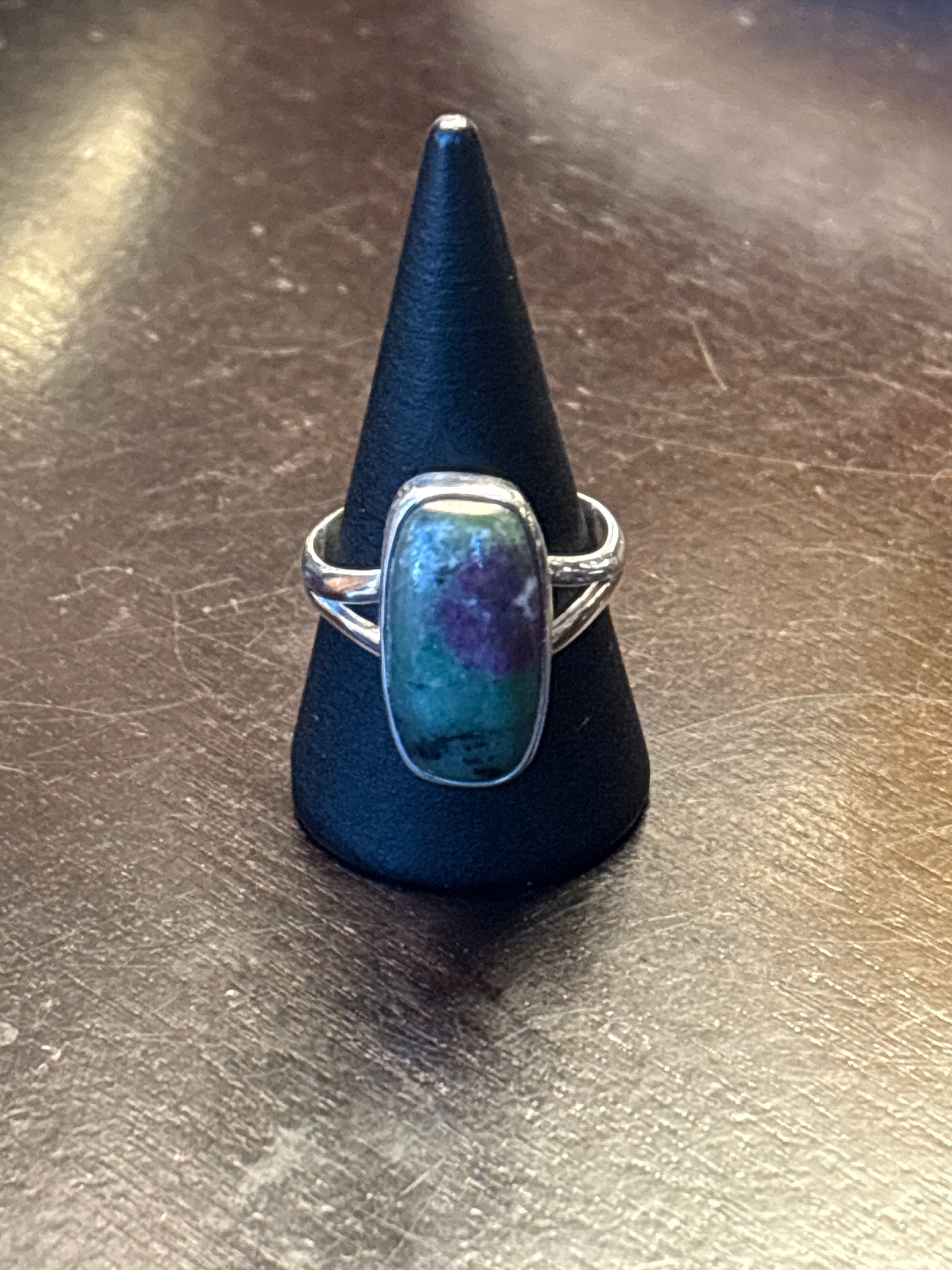 Silver .925 Ruby Zoisite Ring (182) – Passion & Heart Healing Crystal Jewelry