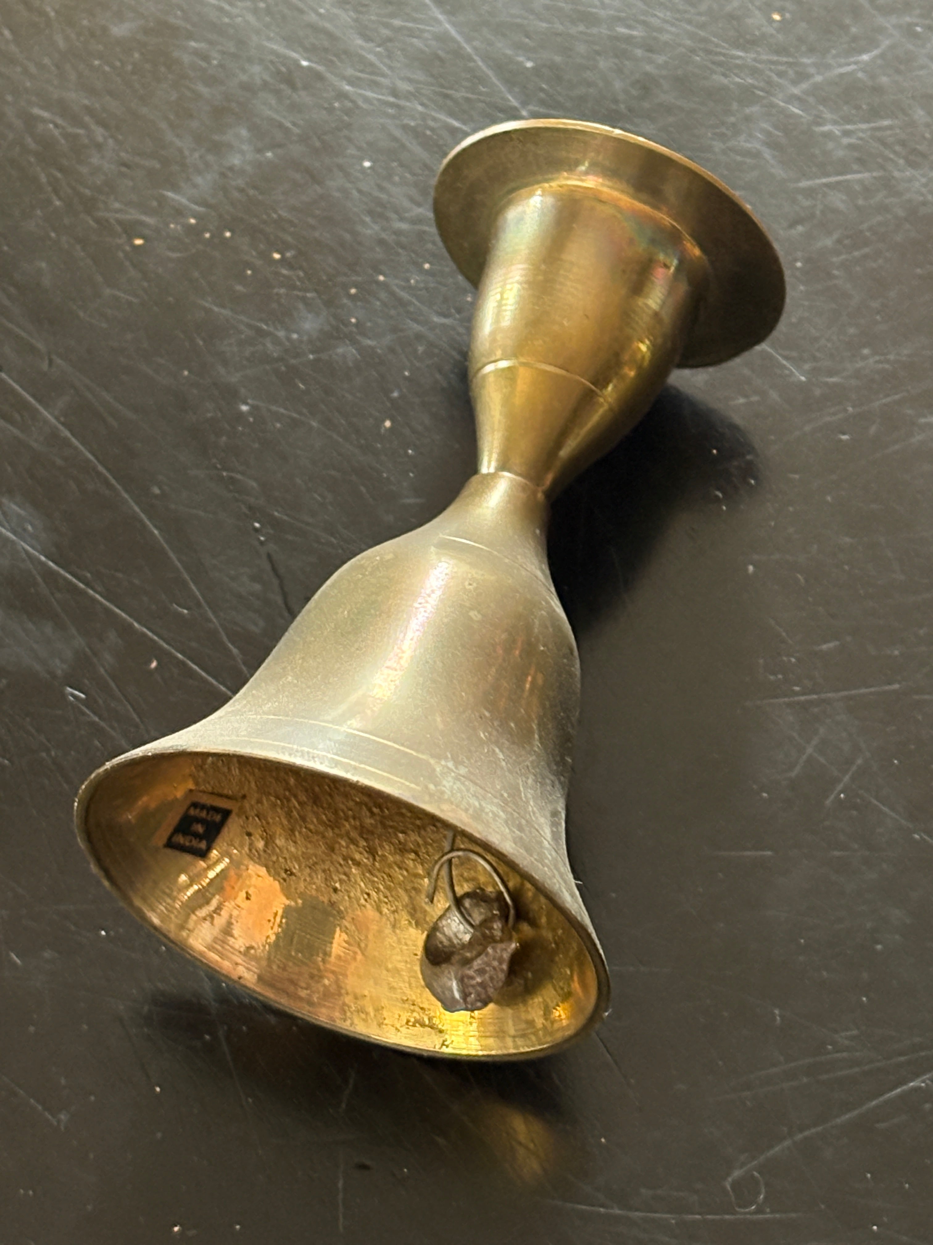 Vintage Brass Bell Candle Holder
