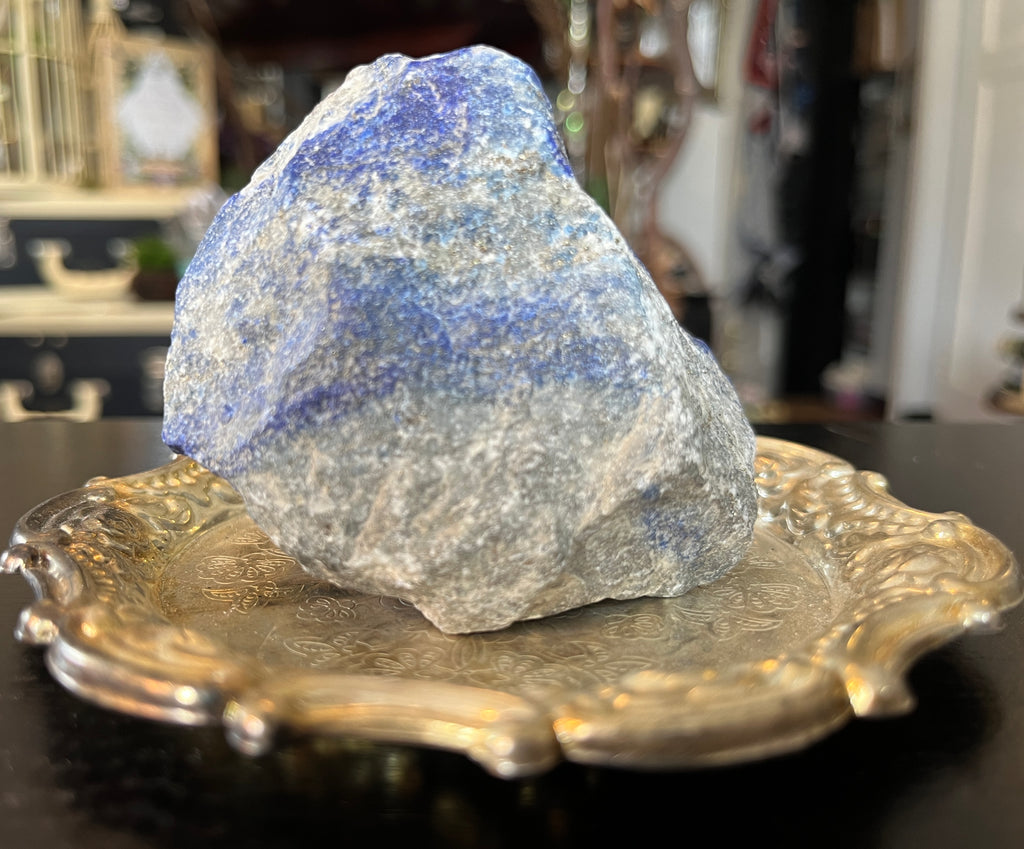 Lapis Lazuli Rough Stone – Wisdom & Inner Truth Healing Crystal (A Grade, Size 5)