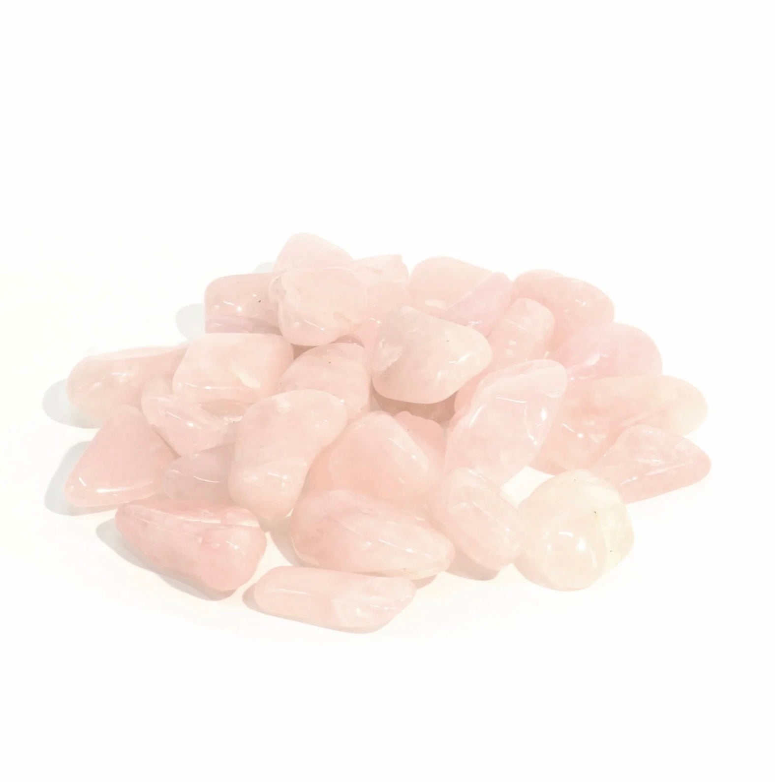 Rose Quartz Tumbled Stone – Love & Self-Compassion Healing Crystal (B Grade)