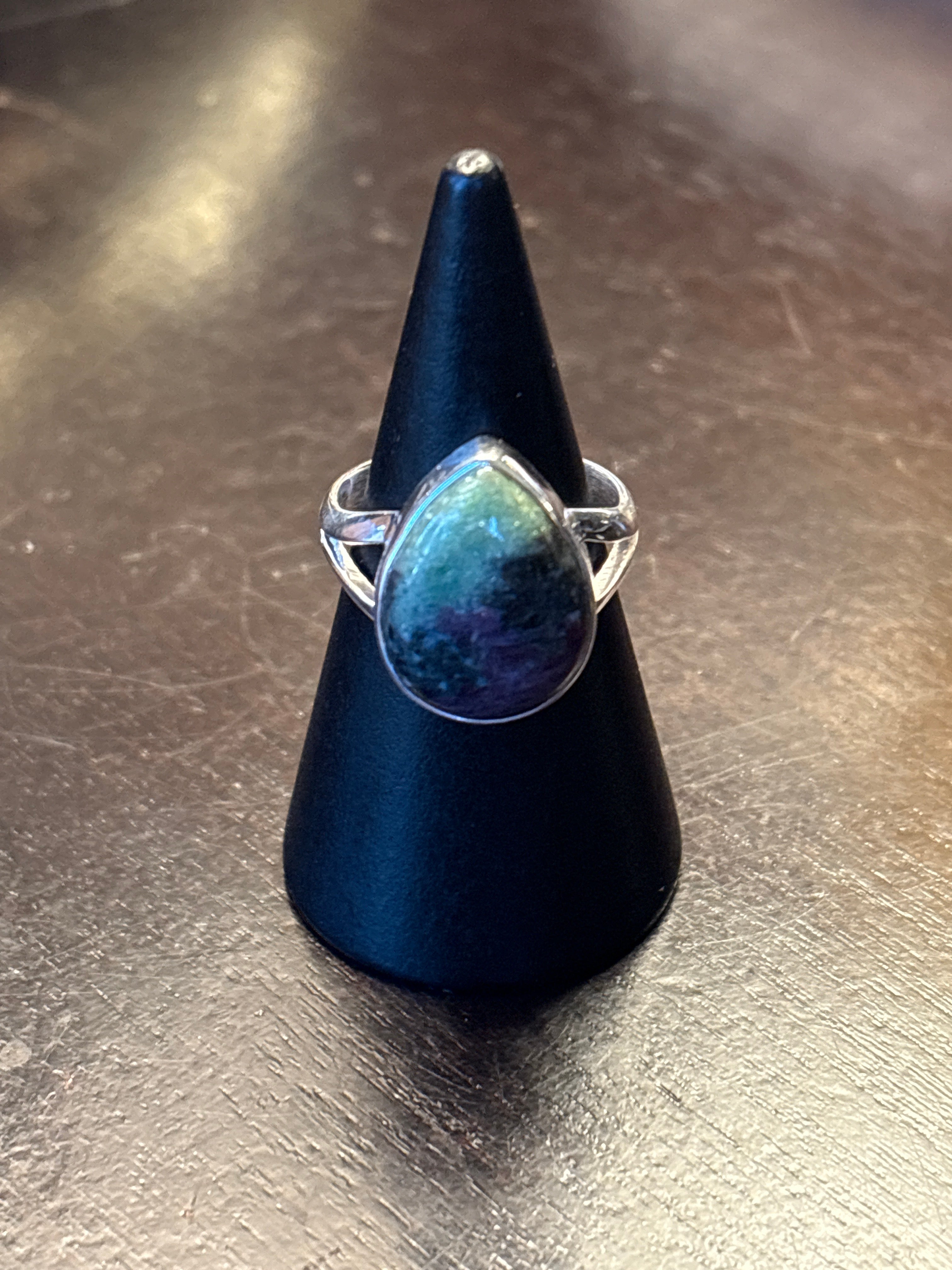 Silver .925 Ruby Zoisite Ring (182) – Passion & Heart Healing Crystal Jewelry