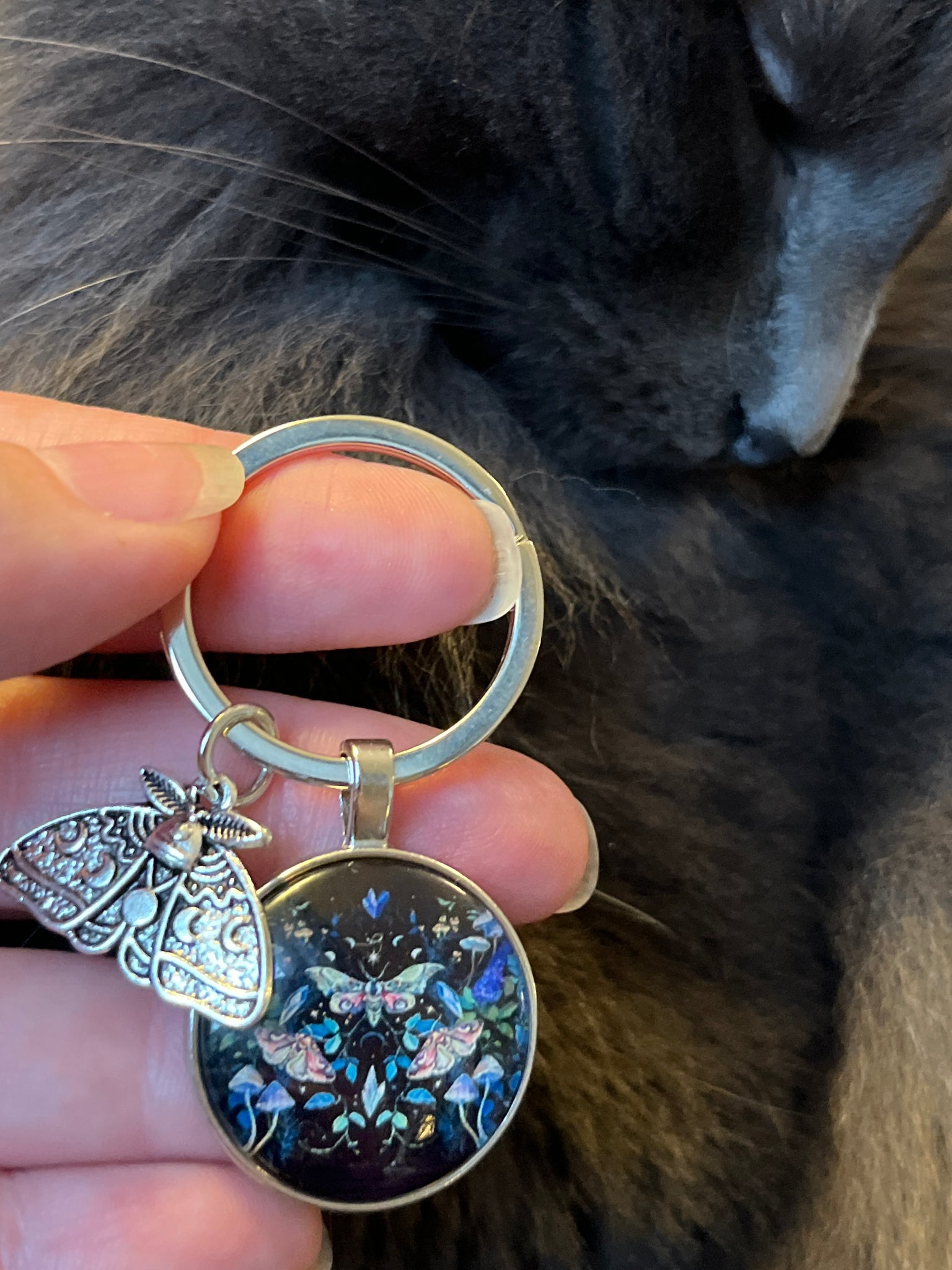 Moth Keychain