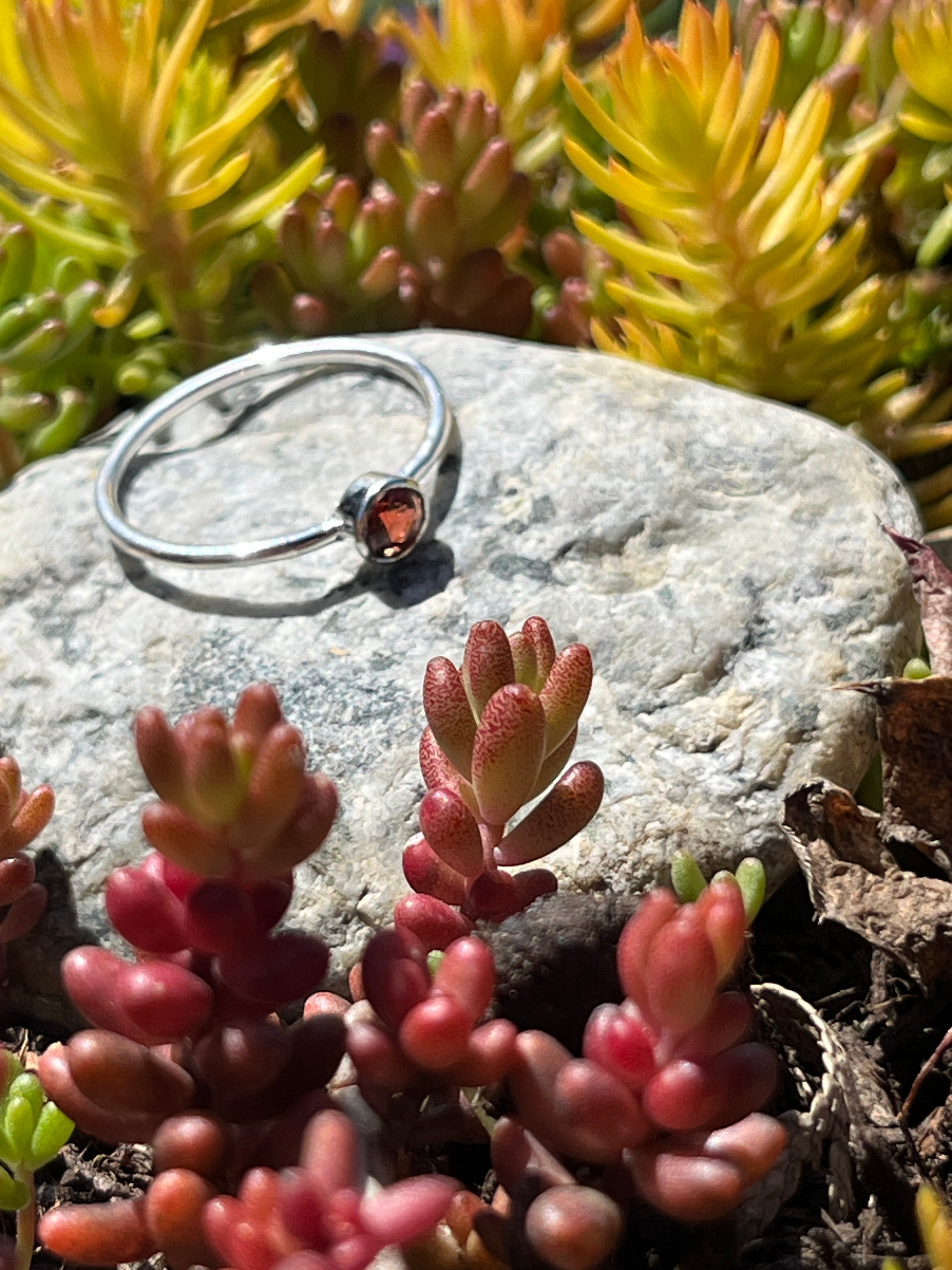Silver Ring w/ Semi Precious Stone