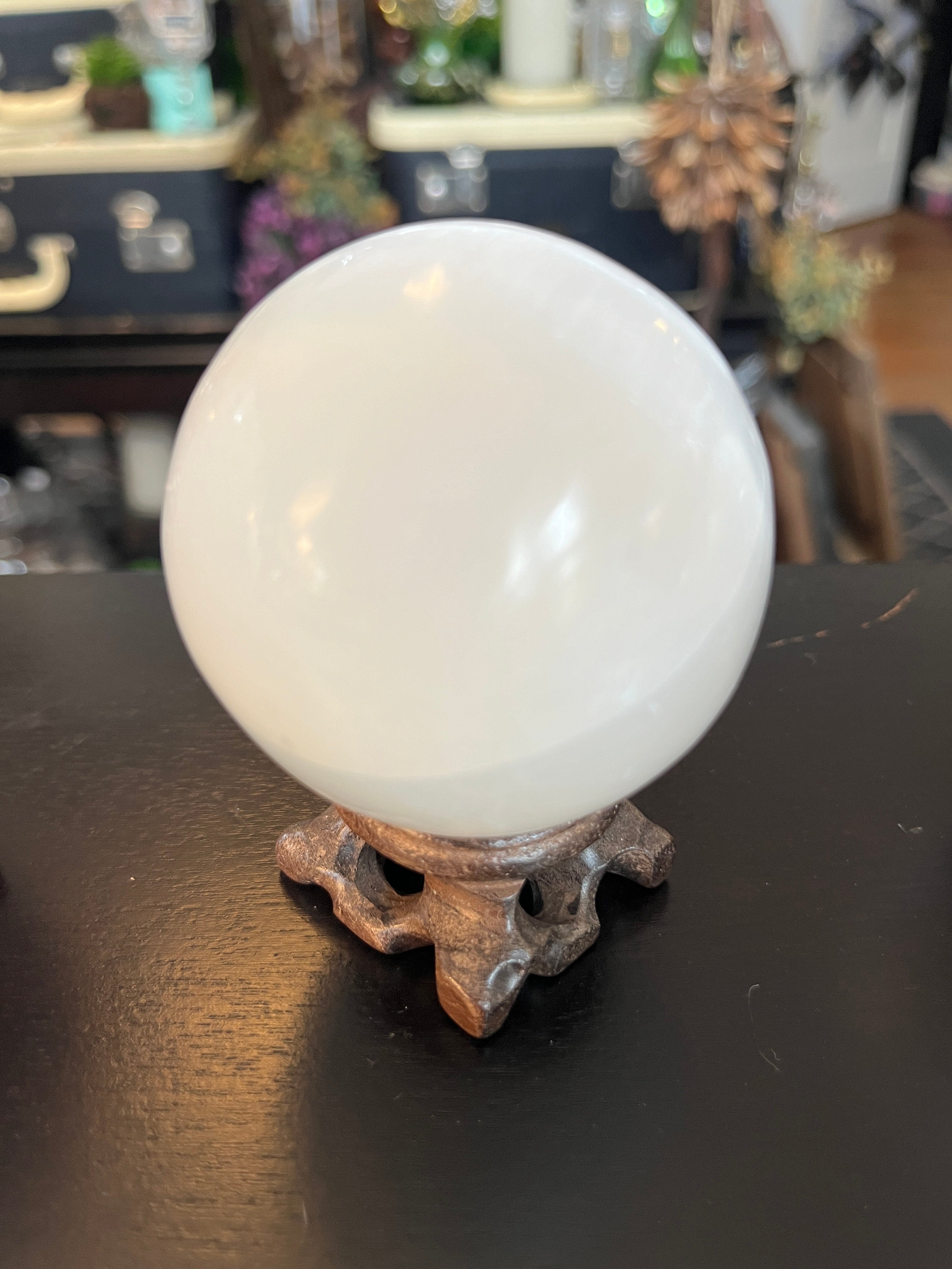 Selenite Orb & Sphere – Cleansing & High Vibration Healing Crystal (Satin Spar)